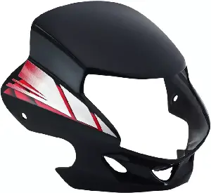 HF Deluxe 2018 Black Red Visor