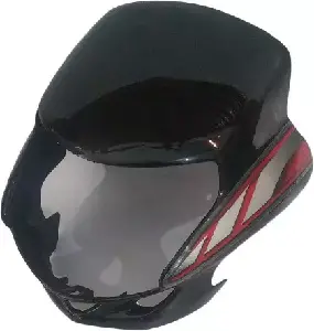 HF Deluxe 2019 Black Red Visor