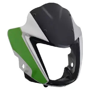 Splendor iSmart Silver Green Visor