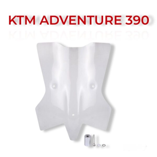 windshield-for-ktm-390-adventure-smoke-black-transperant KTM 390 Adventure Windscreen Smoke Black
